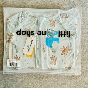 NIB Little One Shop Bamboo Sleeper, Beary Snow Day, 12-18 mos